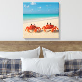Krab tussen werelden - Drempel aangeraakt Canvas Afdruk (Insitu (Slaapkamer))