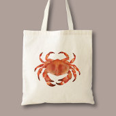 Krab van de kust tote bag