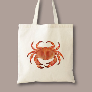 Krab van de kust tote bag