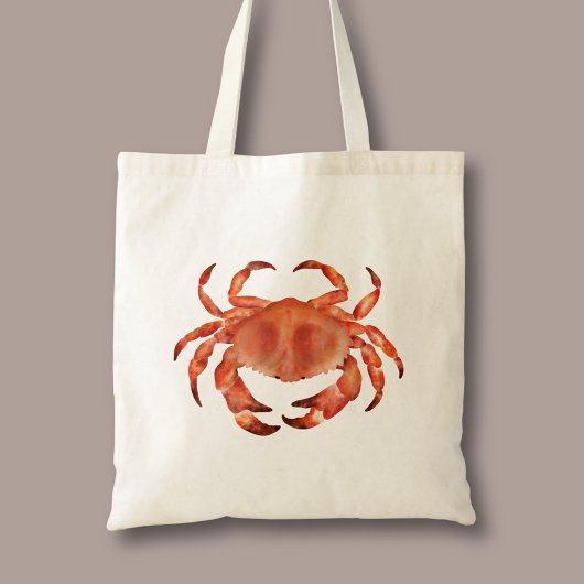 Krab van de kust tote bag