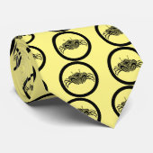 Krab van het zee, met kop in cirkel stropdas (Opgerold)