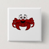 krab vierkante button 5,1 cm (Voorkant)
