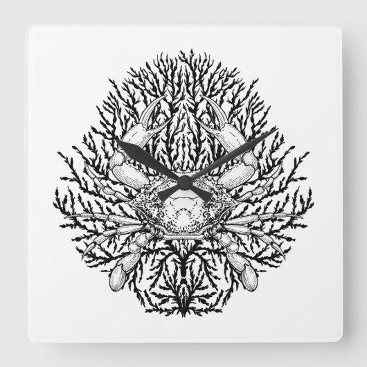 krab vierkante klok (Voorkant)