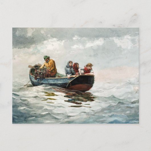 Krab Vist Winslow Homer Briefkaart (Voorkant)