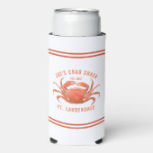 Krab Waterverven Illustratie Aangepaste tekst Seltzer Blikjeskoeler (Seltzer Voorkant)