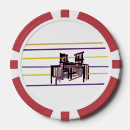Krab zomer vreugde poker chips