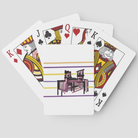 Krab zomer vreugde pokerkaarten (Achterkant)