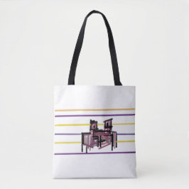 Krab zomer vreugde tote bag