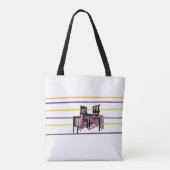 Krab zomer vreugde tote bag (Achterkant)