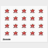Krabappel Schattigee krabappel Pun Ronde Sticker (Vel)