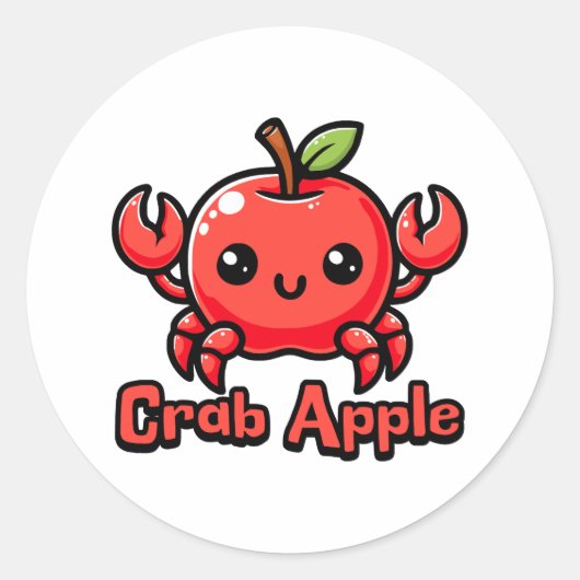 Krabappel Schattigee krabappel Pun Ronde Sticker (Voorkant)