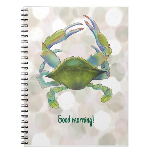 Krabbe Notizbuch im Watercolor-Stil Notitieboek (Voorkant)