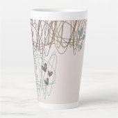 Krabbel en harten - Werk in uitvoering Latte Mok (Voorkant)