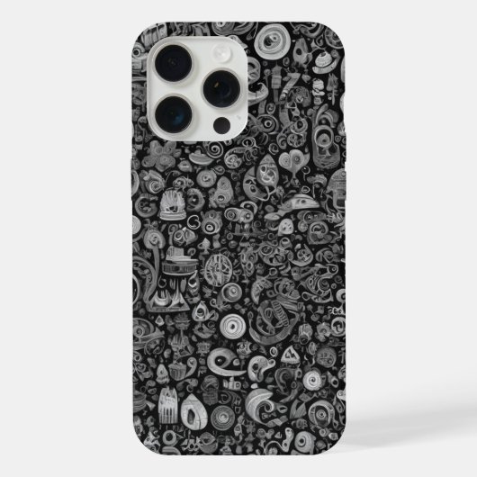 krabbel gevulde hoes iPhone hoesje (Achterkant)