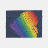 Krabbel hart fleece deken (Voorkant (Horizontaal))