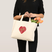 Krabbel Hart Gouden Liefde Mini Tote Bag (Voorkant (product))