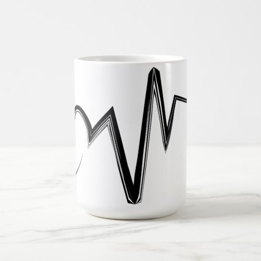 krabbel hart liefde koffiemok (Center)