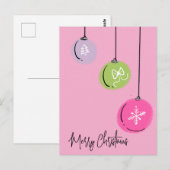 Krabbel kerstversiering briefkaart (Voorkant / Achterkant)