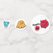 Krabbel Monsters Tafel Confetti (Voorkanten)