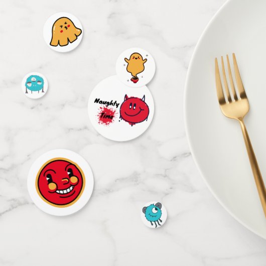 Krabbel Monsters Tafel Confetti (Groep)