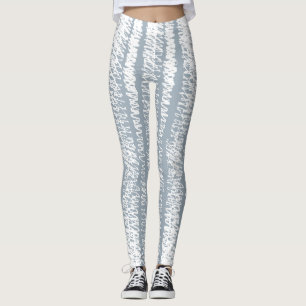 Krabbel Naadloos Abstract Patroon Grijs Leggings