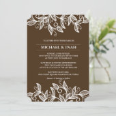 krabbel wervelende bladeren kaart (Staand voorkant)