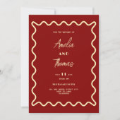 krabbel Whimsical Retro Save the date uitnodiging (Voorkant)