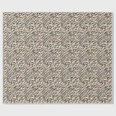 Krabbel Zebra Luipaard: Bont Cadeaupapier (Vlak)