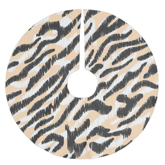 Krabbel Zebra Luipaard: Bont Kerstboom Rok (Voorkant)