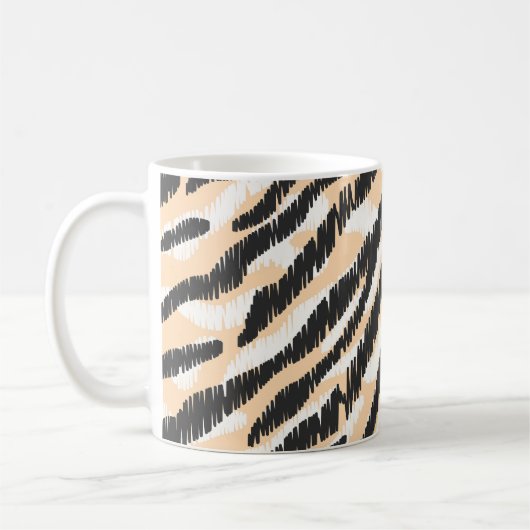 Krabbel Zebra Luipaard: Bont Koffiemok (Links)