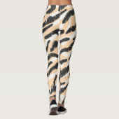 Krabbel Zebra Luipaard:  Bont Leggings (Achterkant)