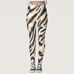 Krabbel Zebra Luipaard:  Bont Leggings
