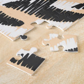 Krabbel Zebra Luipaard: Bont Legpuzzel (Zijkant)