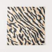 Krabbel Zebra Luipaard: Bont Wandkleed (Voorkant (horizontaal))