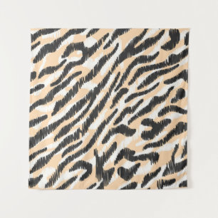 Krabbel Zebra Luipaard: Bont Wandkleed