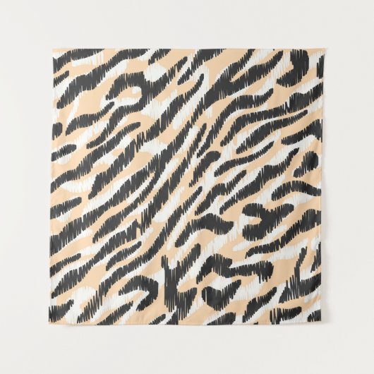 Krabbel Zebra Luipaard: Bont Wandkleed (Voorkant)