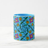 krabbelbloemen koffiemok mok (Midden)