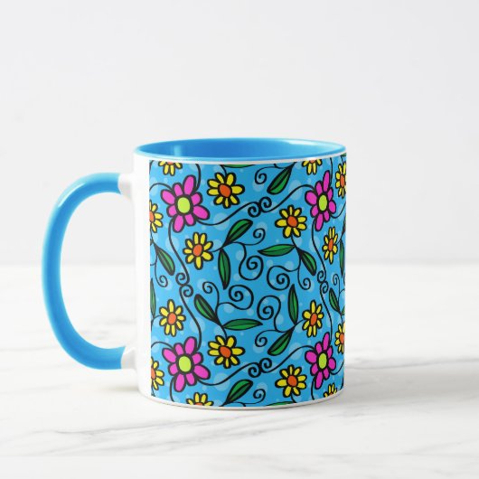 krabbelbloemen koffiemok mok (Links)