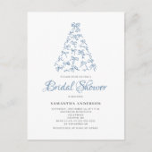 Krabbelboog Kerst Bruidsuitnodiging Briefkaart (Voorkant)