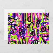 Krabbelen in kleuren briefkaart (Voorkant / Achterkant)