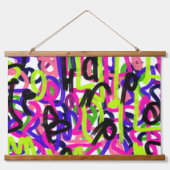 Krabbelen in kleuren hangend wandkleed (Voorkant)