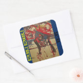 KRABBELEN SATIVA VIERKANTE STICKER (Envelop)