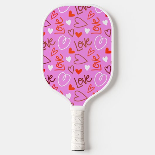 Krabbelende Liefdesharten Pickleball Paddle (Voorkant)