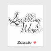 Krabbelende vrouwen Sticker (Vel)