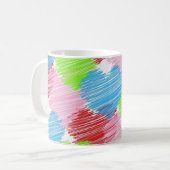 krabbelharten koffiemok (Voorkant links)