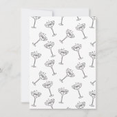 Krabbelige schets funky trouwtaart kaart (Achterkant)