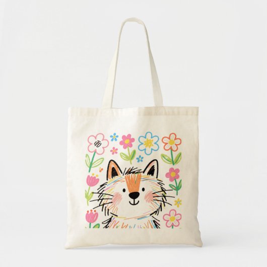 Krabbelkat Boodschappentas Tote Bag (Voorkant)
