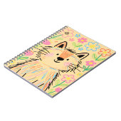 Krabbelkat notitieboek Zachte Crème Geel (Linkerzijde)
