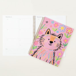 Krabbelkat Planner Roze