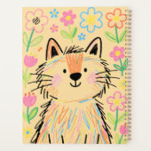 Krabbelkat Planner Zachte Crème Geel (Achterkant)